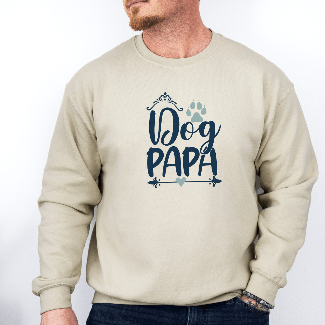 Sweatshirt Sand / S Dog Papa Sweatshirt