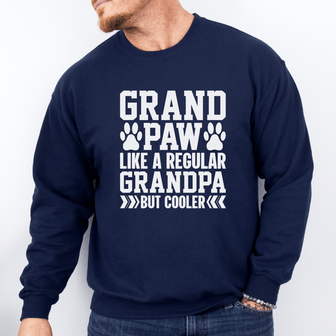 Sweatshirt Navy / S Grand Paw White Sweatshirt