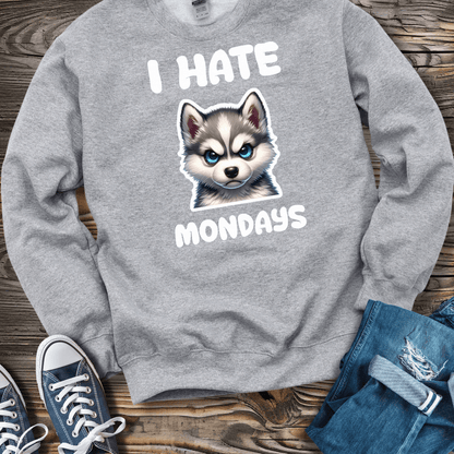 Sweatshirt S / Sport Grey I Hate Mondays- Klee Kai Sweatshirt