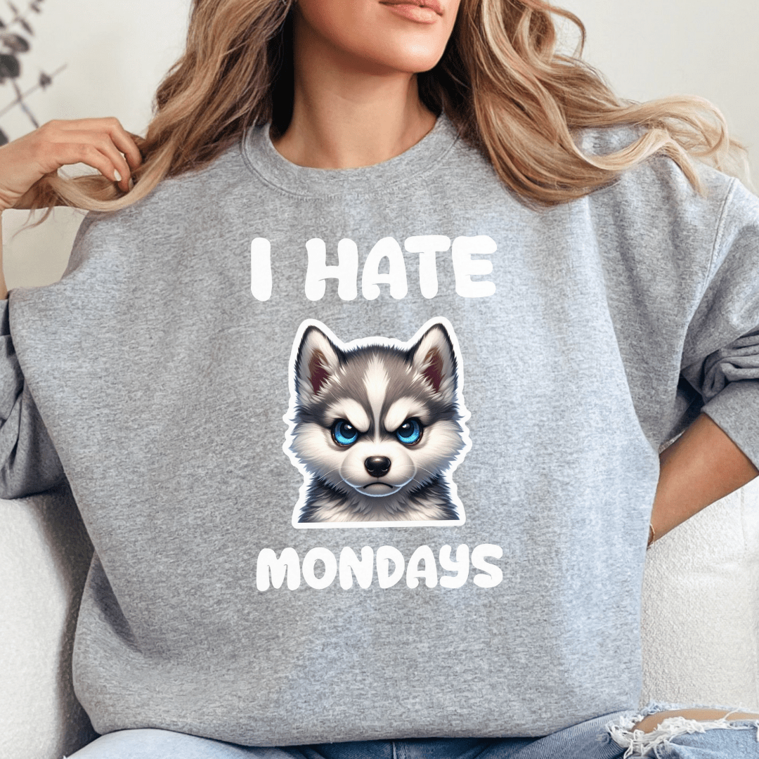 Sweatshirt I Hate Mondays- Klee Kai Sweatshirt