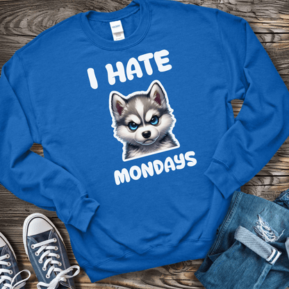 Sweatshirt S / Royal I Hate Mondays- Klee Kai Sweatshirt