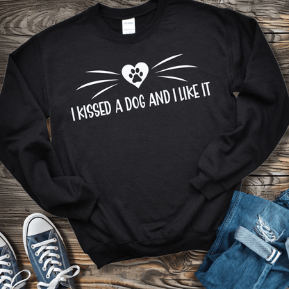 Sweatshirt I Kissed A Dog Funny Shirt