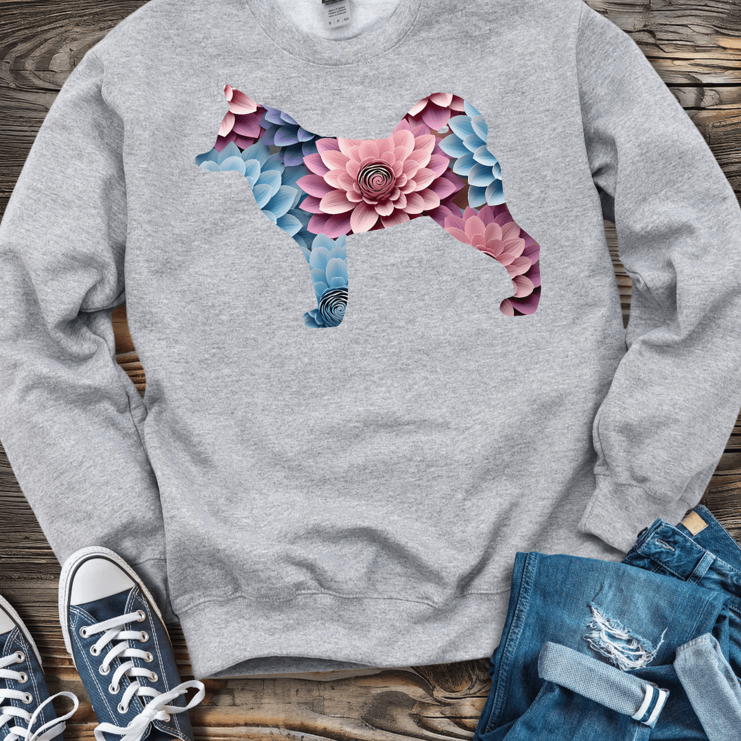 Sweatshirt Klee Kai Flower Sweatshirt