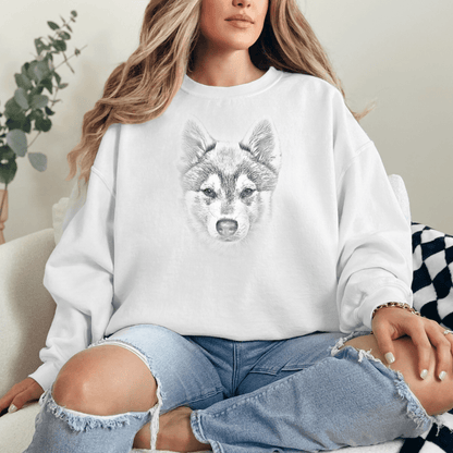 Sweatshirt White / S Klee Kai Sketch Sweatshirt