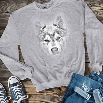 Sweatshirt S / Sport Grey Klee Kai Sketch Sweatshirt