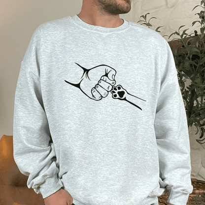 Sweatshirt Ash / S Paw Fist Bump Sweatshirt