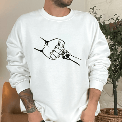 Sweatshirt White / S Paw Fist Bump Sweatshirt