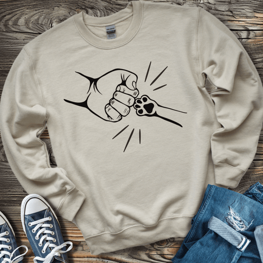 Sweatshirt S / Sand Paw Fist Bump Sweatshirt