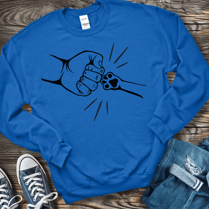 Sweatshirt S / Royal Paw Fist Bump Sweatshirt