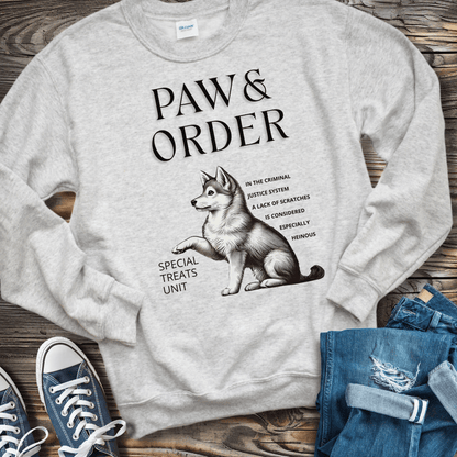 Sweatshirt Ash / S Paw & Order Klee Kai Dog Mom Sweatshirt