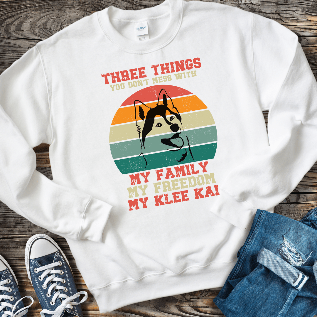 Sweatshirt White / S Three Things Not To Mess With Sweatshirt