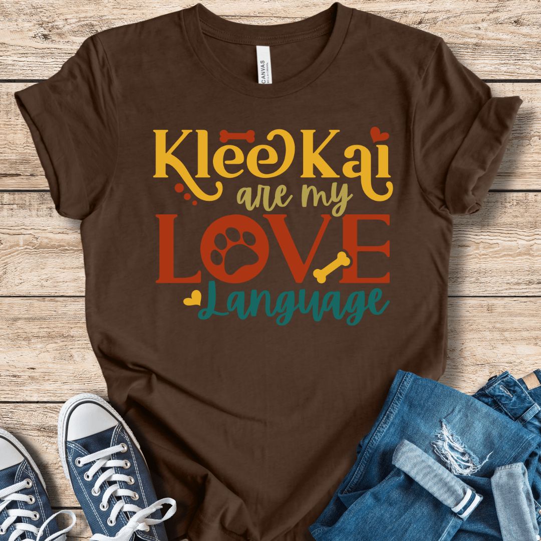 T-Shirt Heather Brown / XS Alaskan Klee Kai Are My Love Language T-Shirt