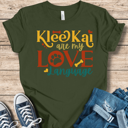 T-Shirt Military Green / XS Alaskan Klee Kai Are My Love Language T-Shirt