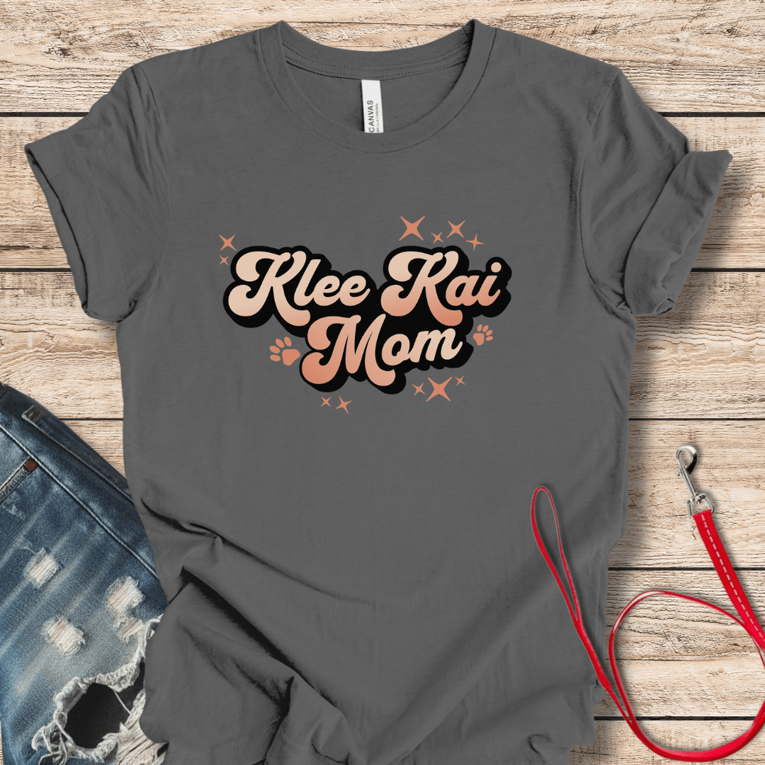 T-Shirt Asphalt / XS Cute Retro Klee Kai Mom Style Tee