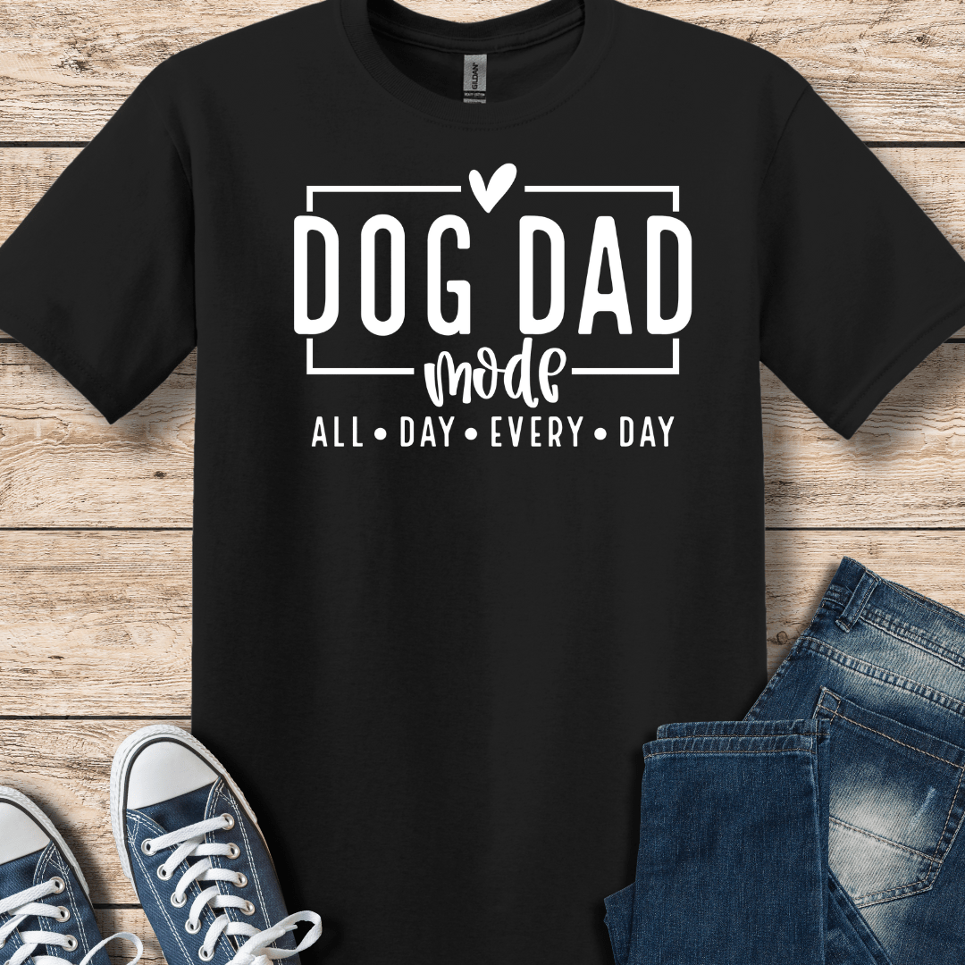 T-Shirt Black / S Dog Dad Mode T-Shirt