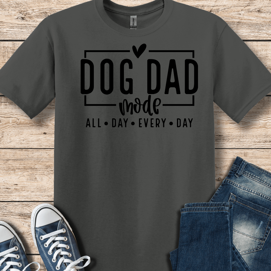 T-Shirt Charcoal / S Dog Dad Mode T-Shirt