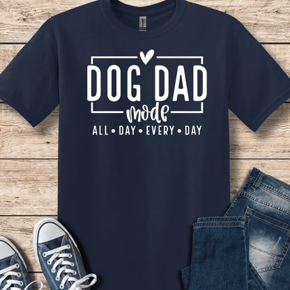 T-Shirt Navy / S Dog Dad Mode T-Shirt