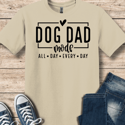 T-Shirt Sand / S Dog Dad Mode T-Shirt