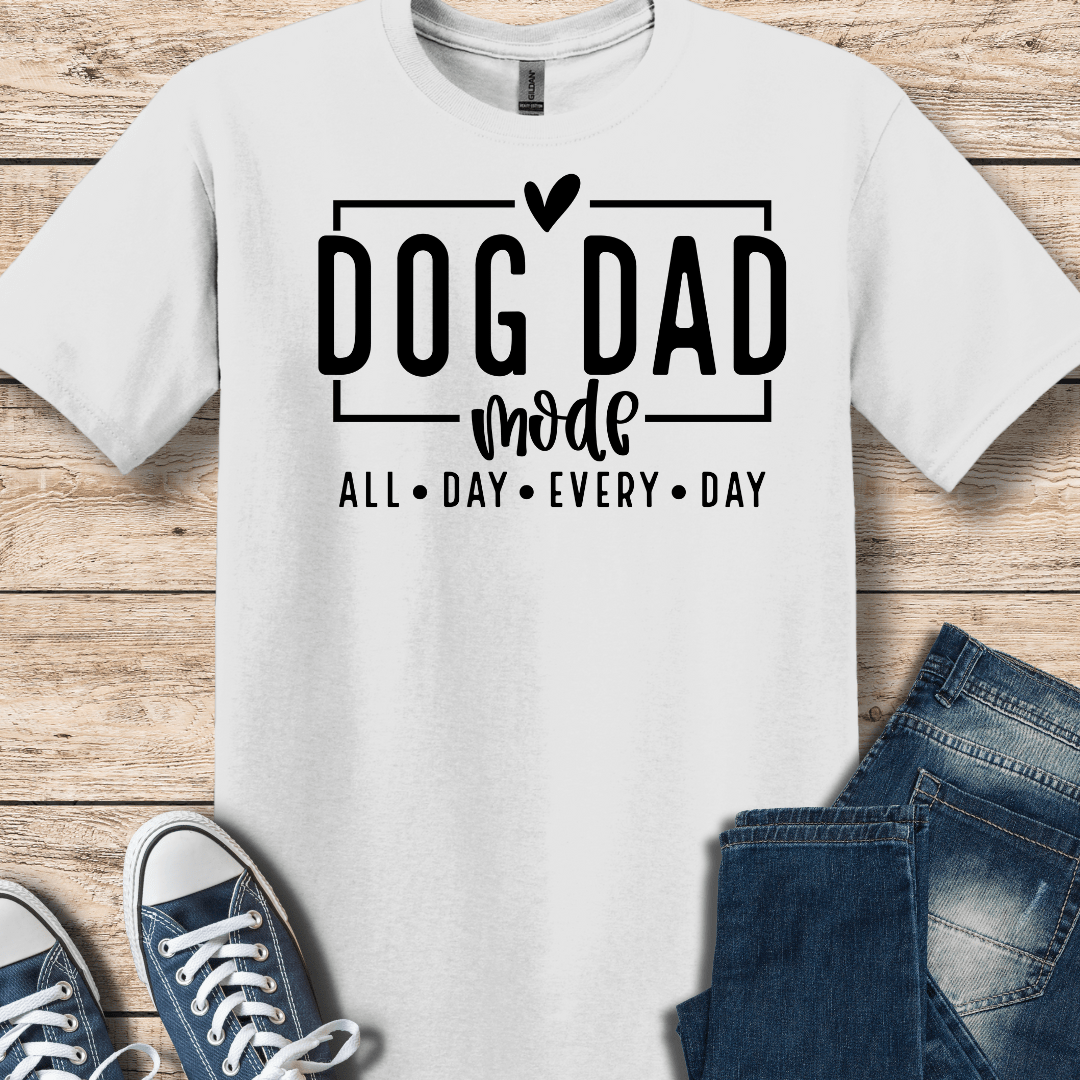 T-Shirt White / S Dog Dad Mode T-Shirt