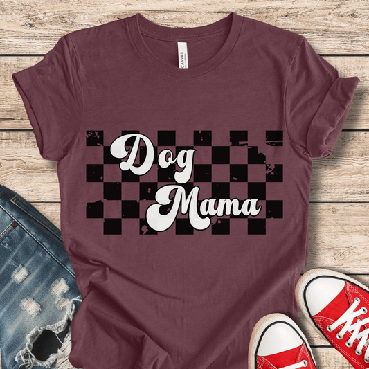 T-Shirt Heather Maroon / XS Dog Mama Style Tee