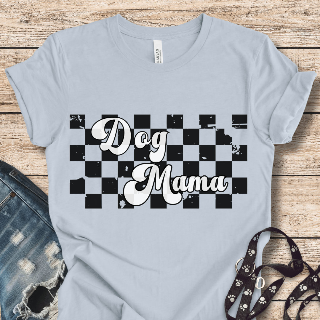 T-Shirt Light Blue / XS Dog Mama Style Tee