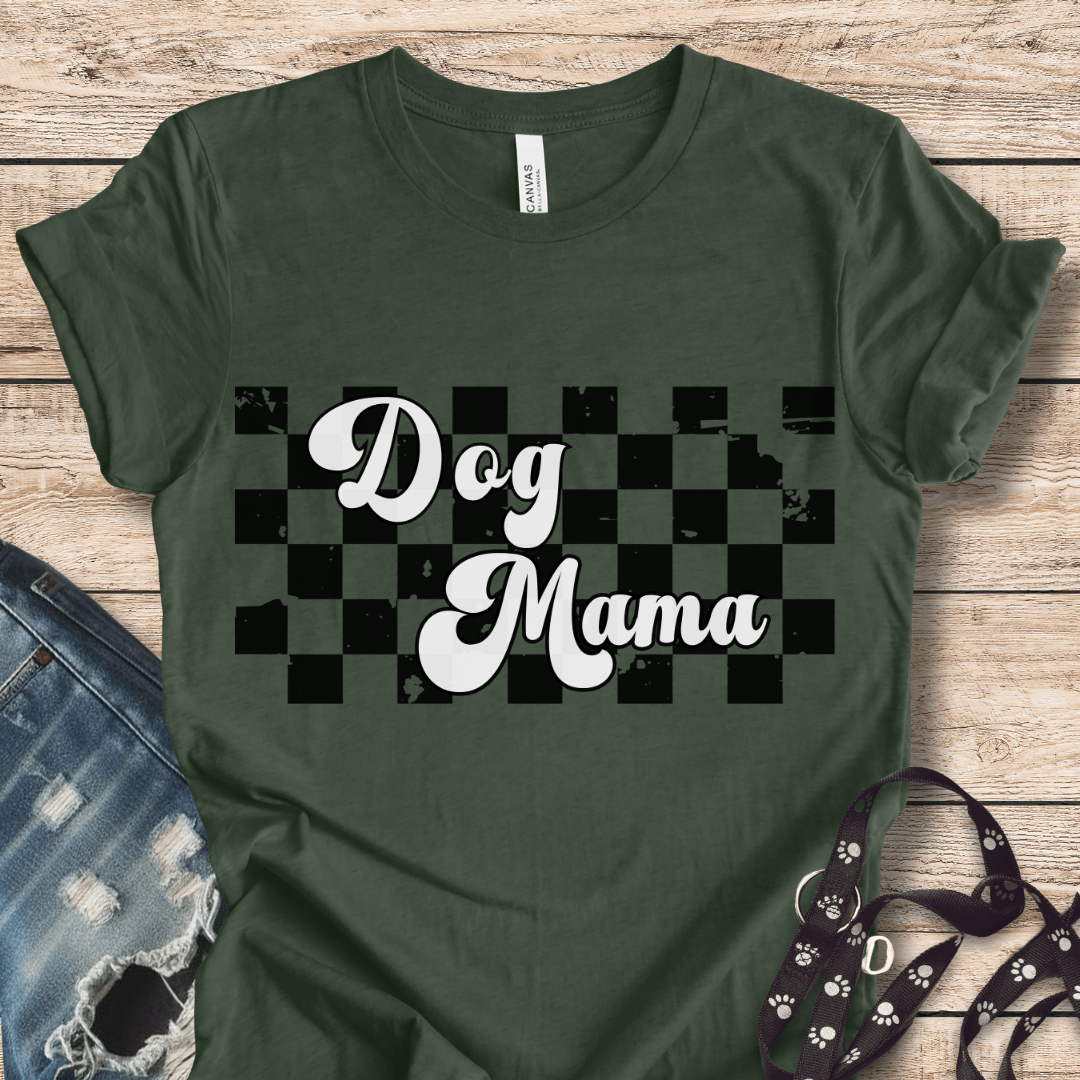 T-Shirt Heather Forest / XS Dog Mama Style Tee