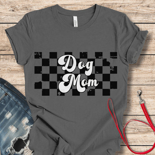 T-Shirt Asphalt / XS Dog Mom Retro Tee