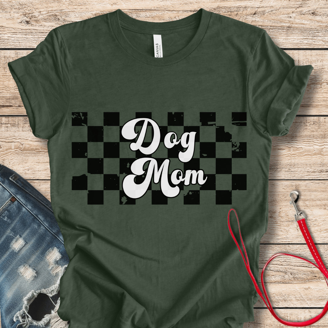 T-Shirt Heather Forest / XS Dog Mom Retro Tee