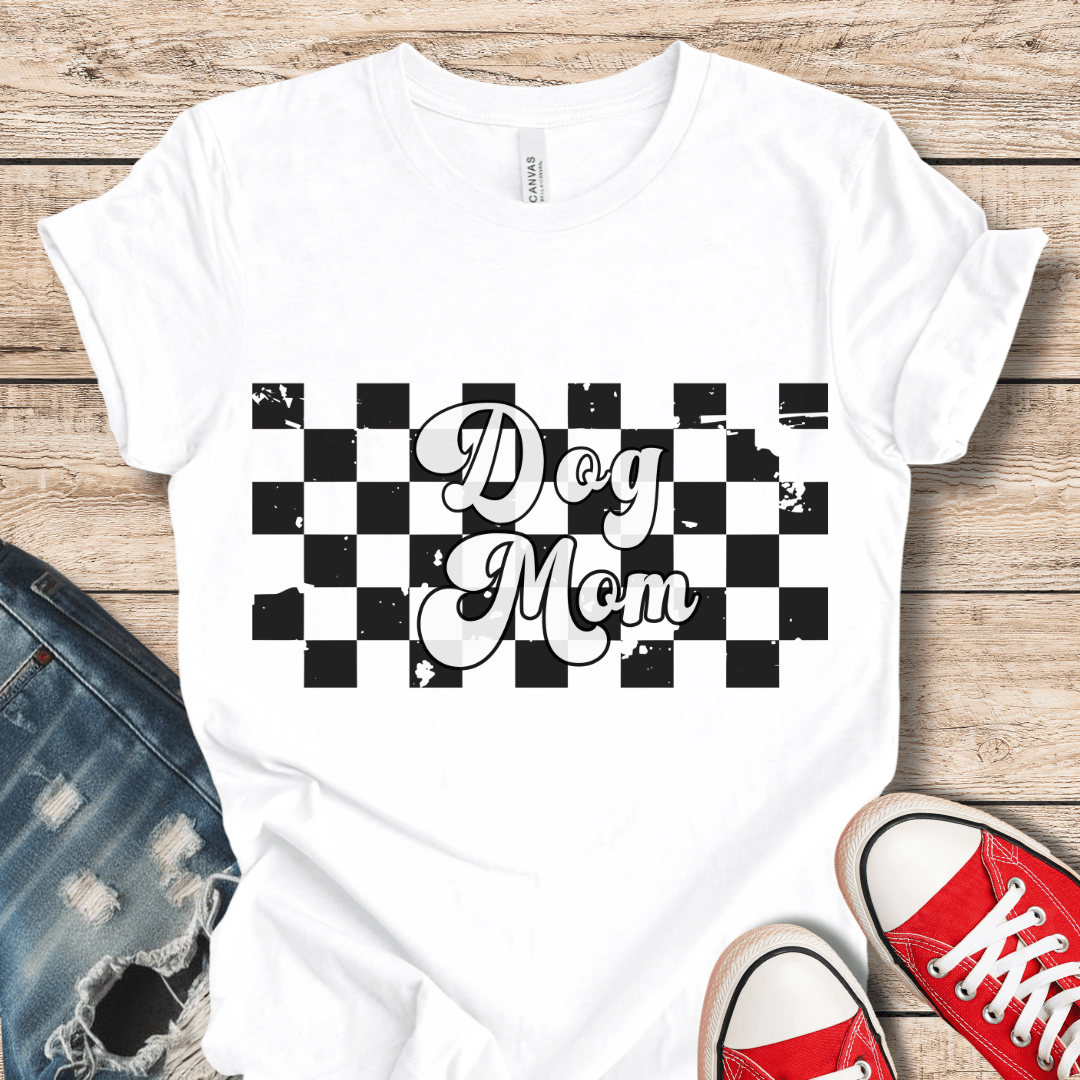 T-Shirt White / XS Dog Mom Retro Tee