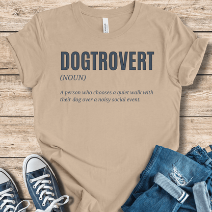 T-Shirt Tan / XS Dogtrovert Definition Tshirt