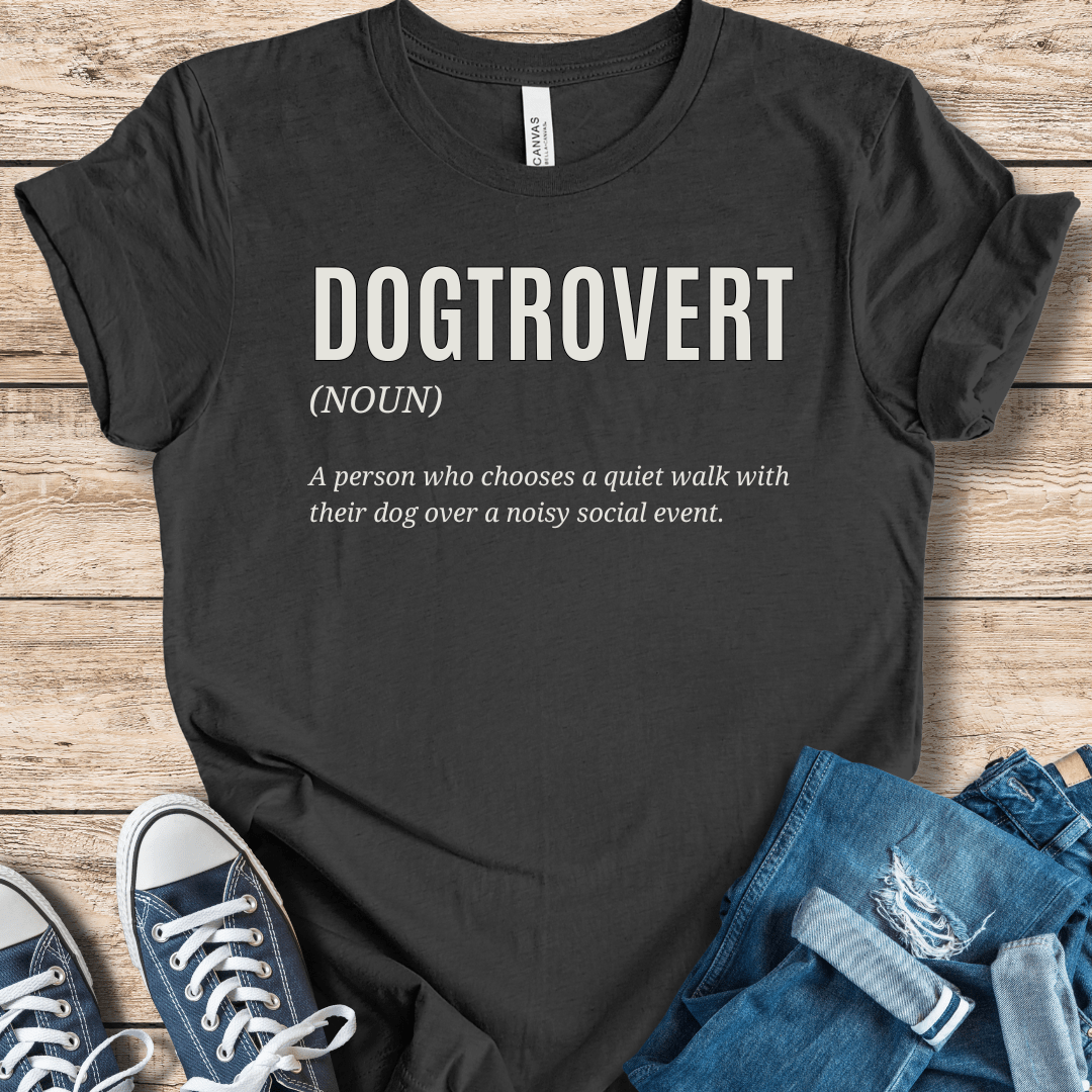 T-Shirt Dark Grey Heather / XS Dogtrovert Definition Tshirt