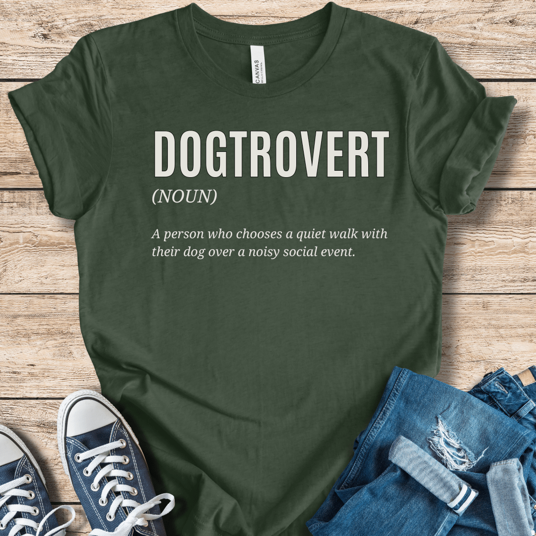 T-Shirt Heather Forest / XS Dogtrovert Definition Tshirt