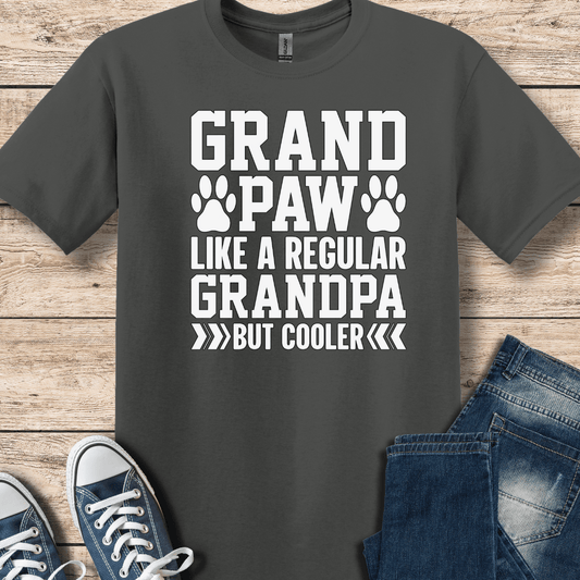 T-Shirt Charcoal / XS GrandPaw, Better Than A Grandpa Shirt