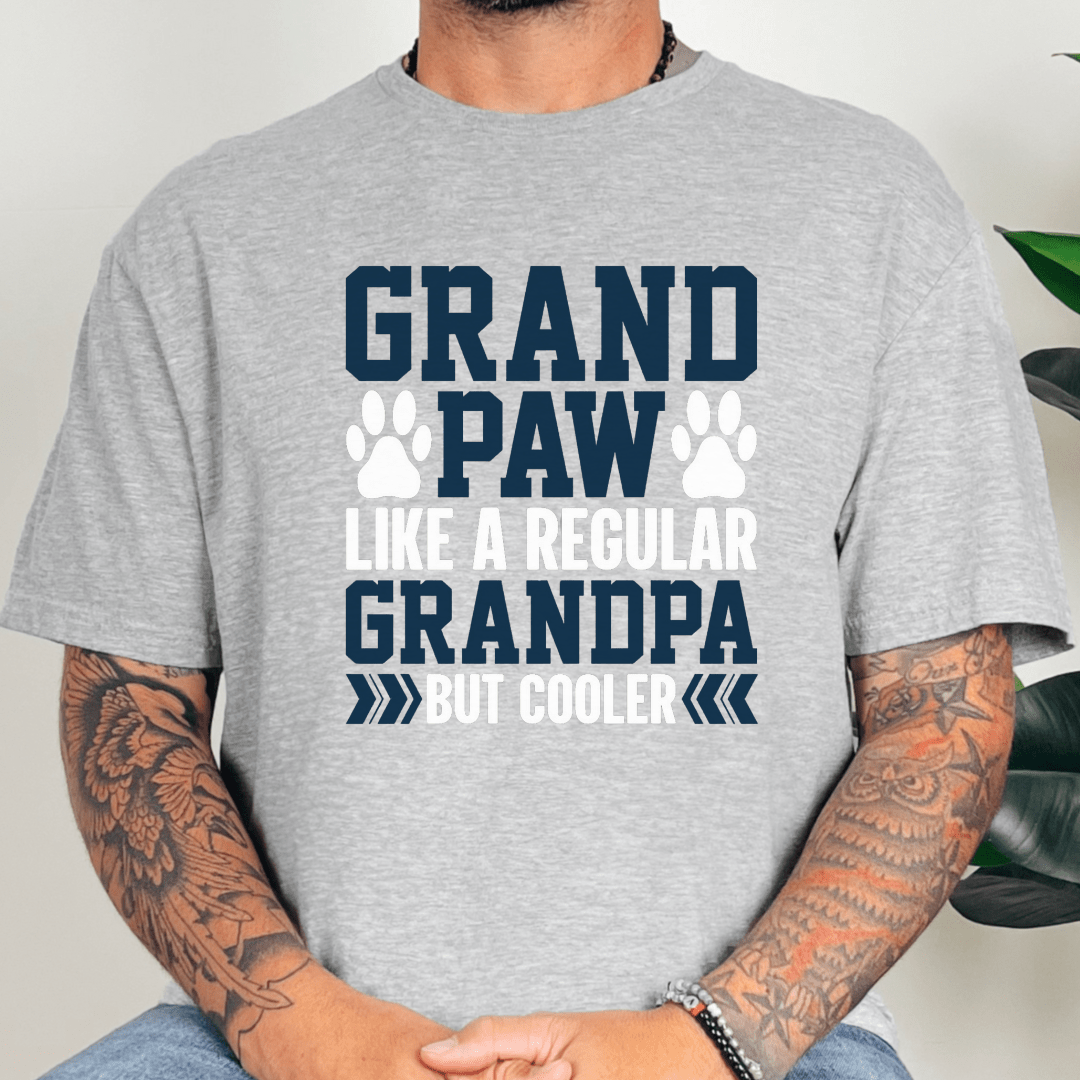 T-Shirt Sport Grey / XS GrandPaw But Better Tee (Blue Script)