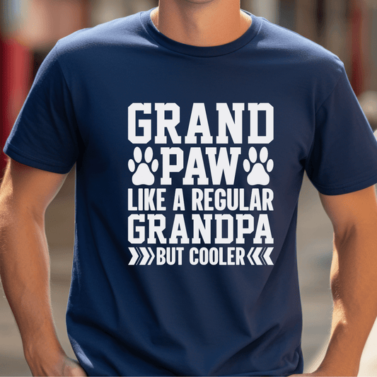 T-Shirt Navy / XS GrandPaw But Better Tee (White Script)