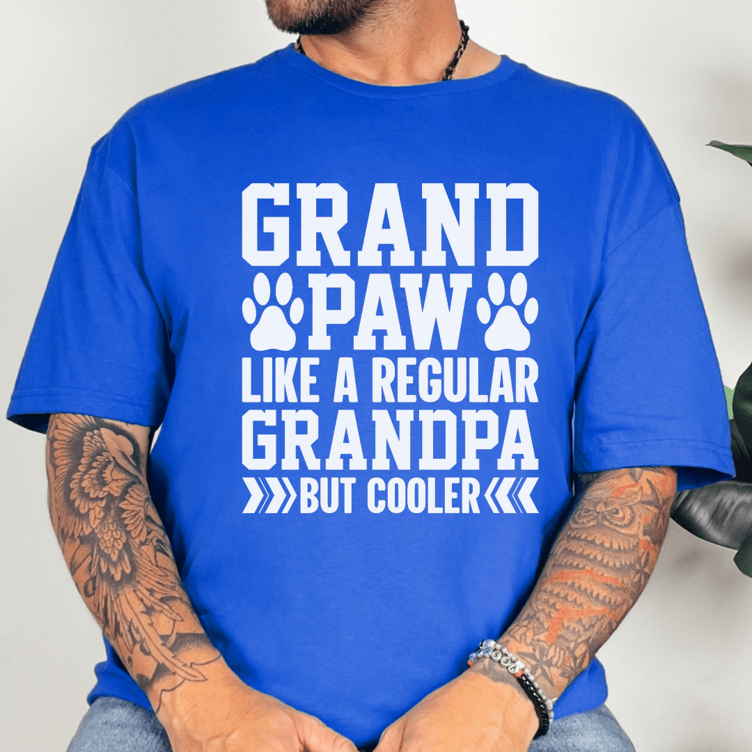 T-Shirt Royal / XS GrandPaw But Better Tee (White Script)