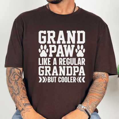 T-Shirt Dark Chocolate / S GrandPaw But Better Tee (White Script)