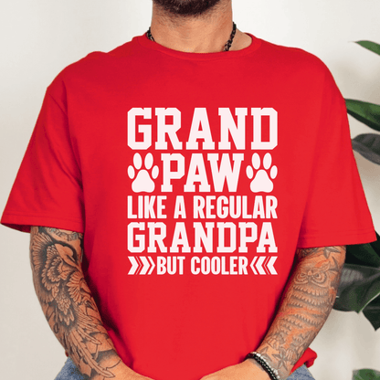 T-Shirt Red / XS GrandPaw But Better Tee (White Script)