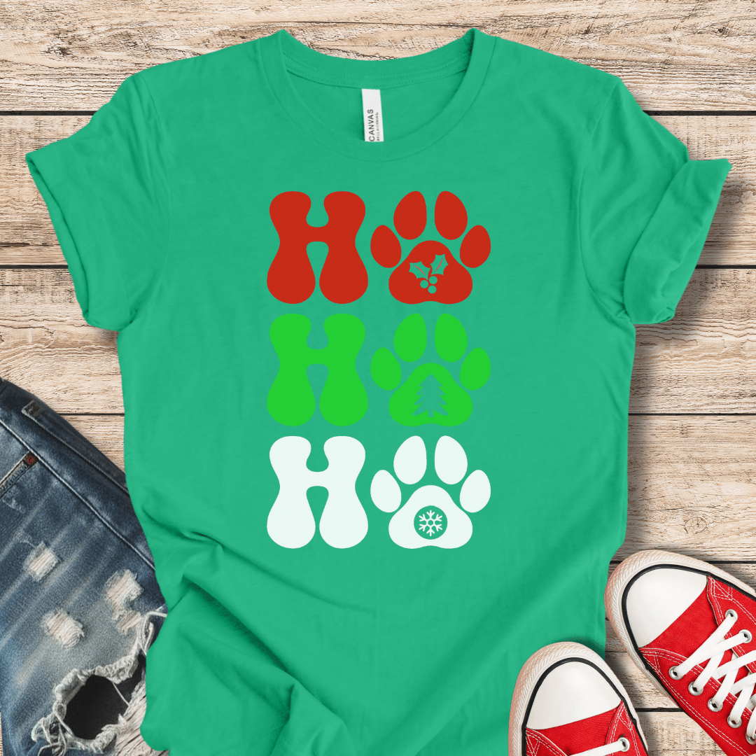 T-Shirt Kelly / XS HO HO HO Paws Tee