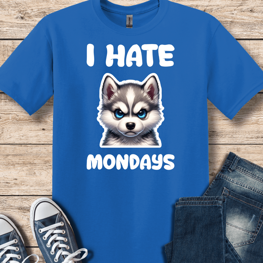 T-Shirt Royal / XS I Hate Mondays-Klee Kai Shirt