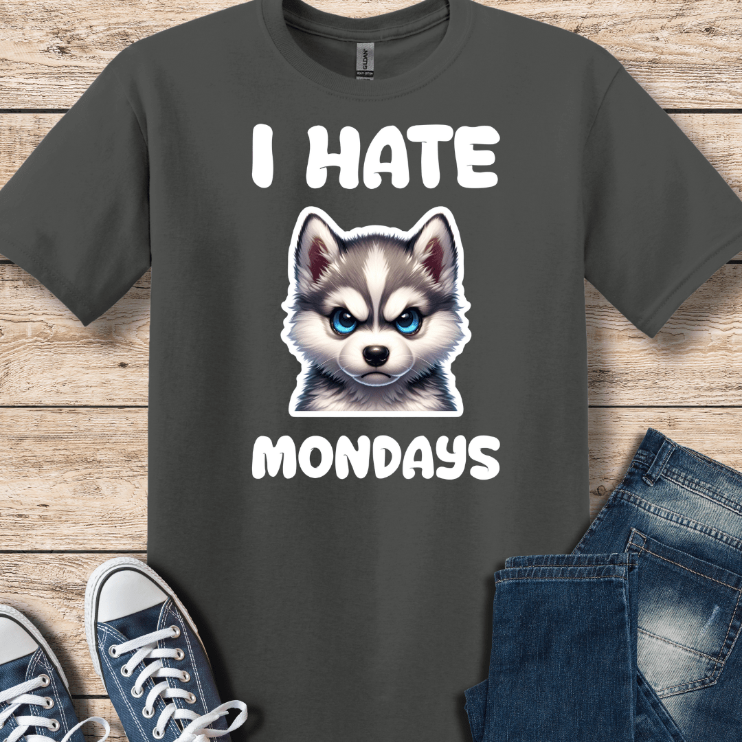 T-Shirt Charcoal / XS I Hate Mondays-Klee Kai Shirt