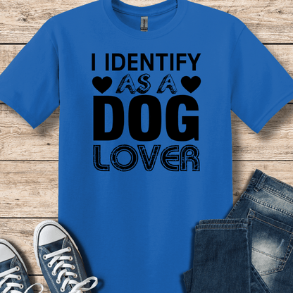 T-Shirt Royal / XS I Identify As A DOG Lover T-Shirt