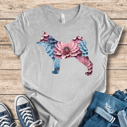 T-Shirt Athletic Heather / XS Klee Kai Flower Shirt