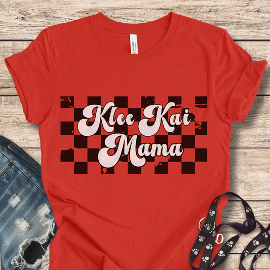 T-Shirt Red / XS Klee Kai Mama Retro Tee