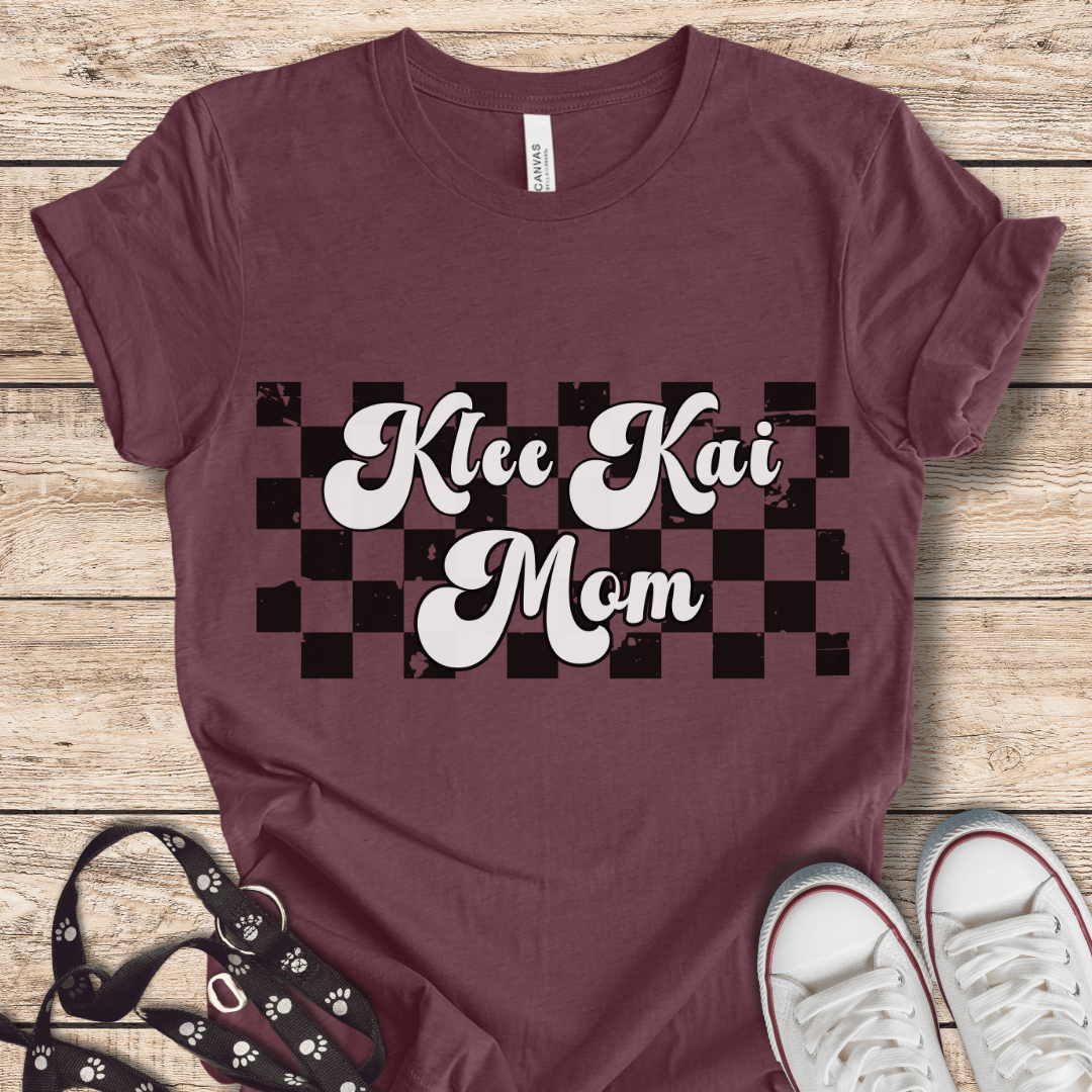 T-Shirt Heather Maroon / XS Klee Kai Mom Retro Tee