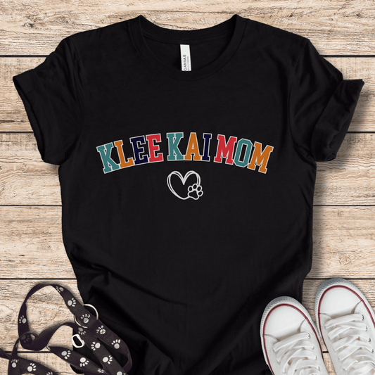 T-Shirt Klee Kai Mom With Paw & Heart Tee