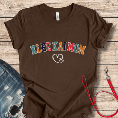 T-Shirt Klee Kai Mom With Paw & Heart Tee