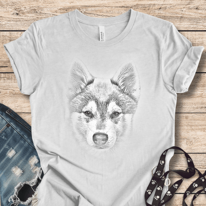 T-Shirt Ash / XS Klee Kai Sketch Style Tee