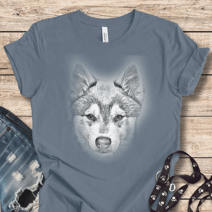 T-Shirt Steel Blue / XS Klee Kai Sketch Style Tee