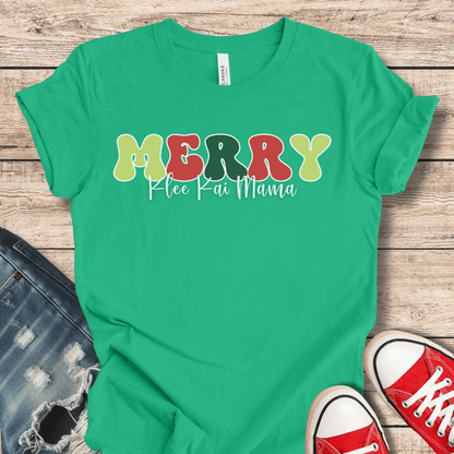 T-Shirt Kelly / XS Merry Klee Kai Mama (Green) Tee